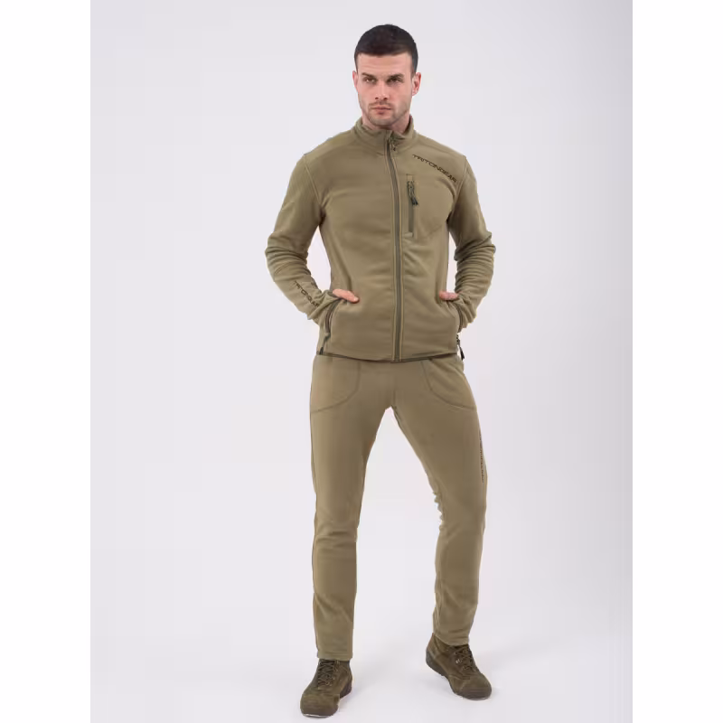 Костюм мужской Triton Gear Рич, флис, хаки, размер 52-54, 170-176 см