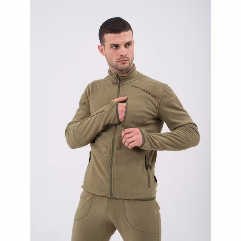 Костюм мужской Triton Gear Рич, флис, хаки, размер 56-58, 182-188 см