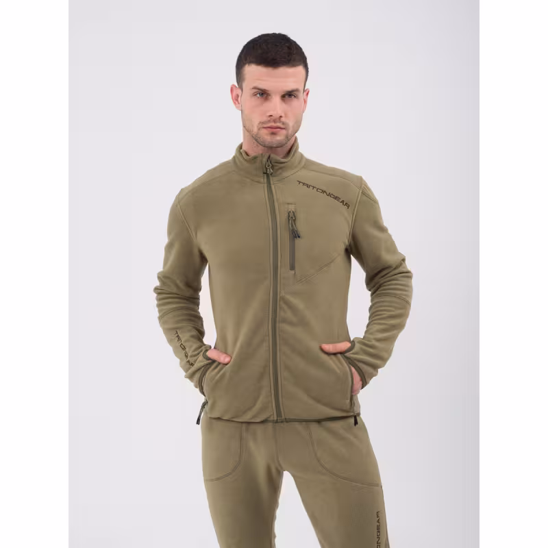 Костюм мужской Triton Gear Рич, флис, хаки, размер 60-62, 170-176 см