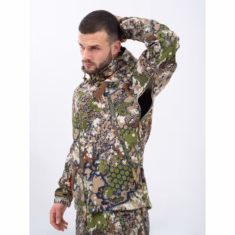 Костюм мужской Triton Gear PRO -5, ткань Софтшелл, принт Forest Green, размер 52-54 (L), 170-176 см