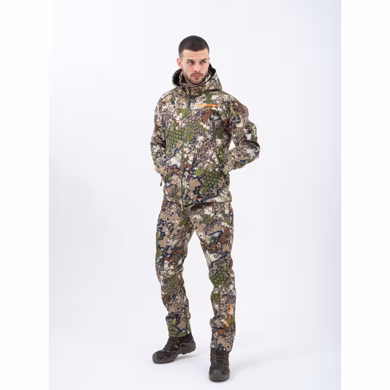 Костюм мужской Triton Gear PRO -5, ткань Софтшелл, принт Forest Green, размер 52-54 (L), 182-188 см