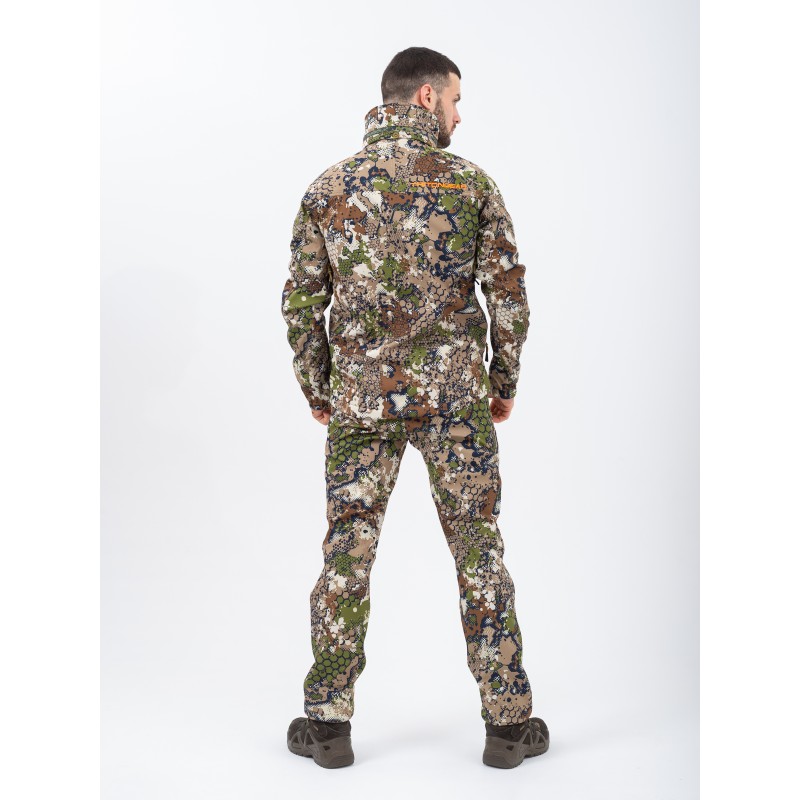 Костюм мужской Triton Gear PRO -5, ткань Софтшелл, принт Forest Green, размер 56-58 (XL), 170-176 см