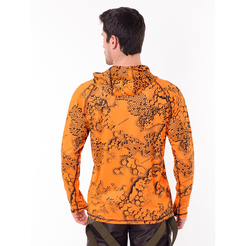 Джерси с капюшоном мужское Triton Gear TRITONGEAR, ткань Фабрикс, оранжевый, размер M
