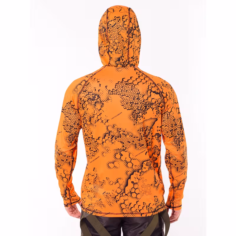 Джерси с капюшоном мужское Triton Gear TRITONGEAR, ткань Фабрикс, оранжевый, размер M