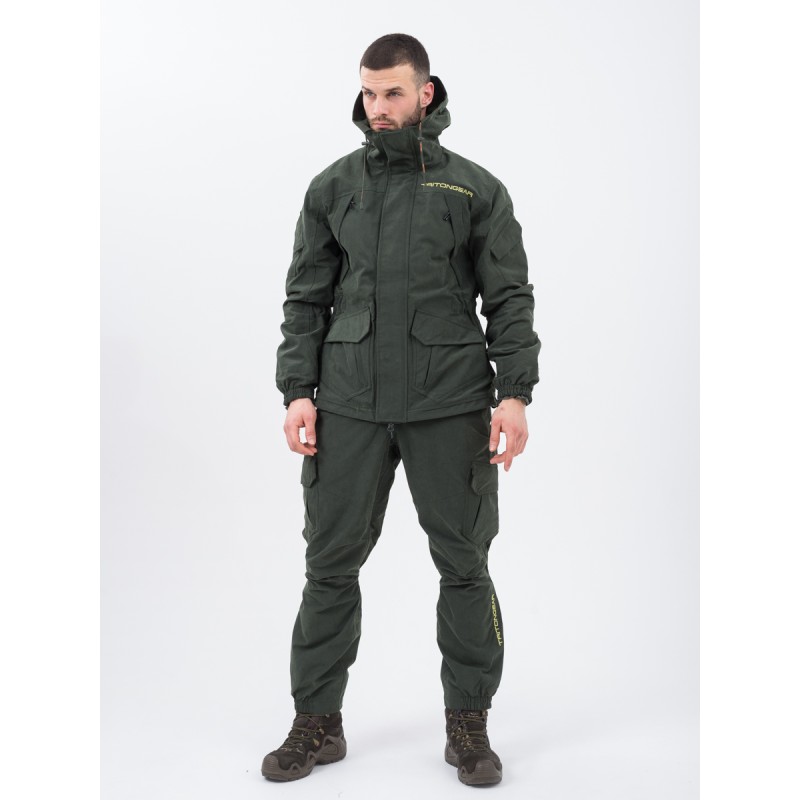 Костюм мужской Triton Gear Gorka PRO -5, ткань Норвегия, зеленый, размер 44-46 (S), 170-176 см