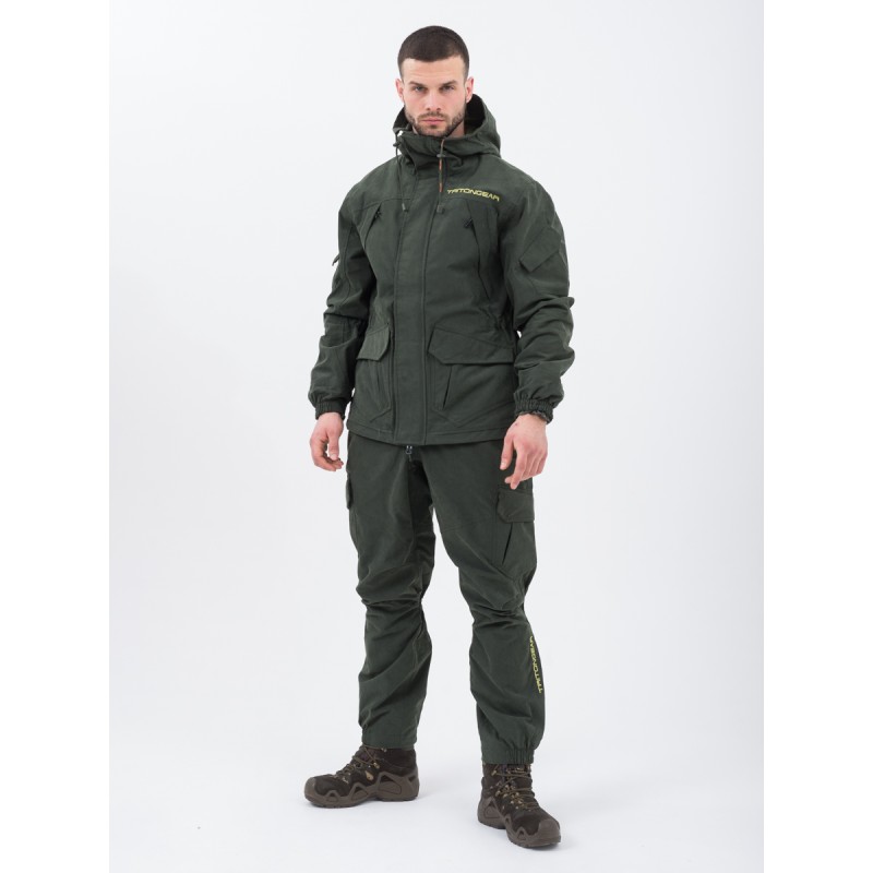 Костюм мужской Triton Gear Gorka PRO -5, ткань Норвегия, зеленый, размер 44-46 (S), 170-176 см