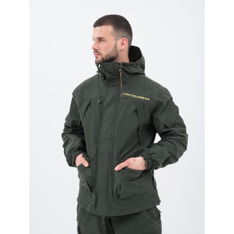 Костюм мужской Triton Gear Gorka PRO -5, ткань Норвегия, зеленый, размер 44-46 (S), 170-176 см