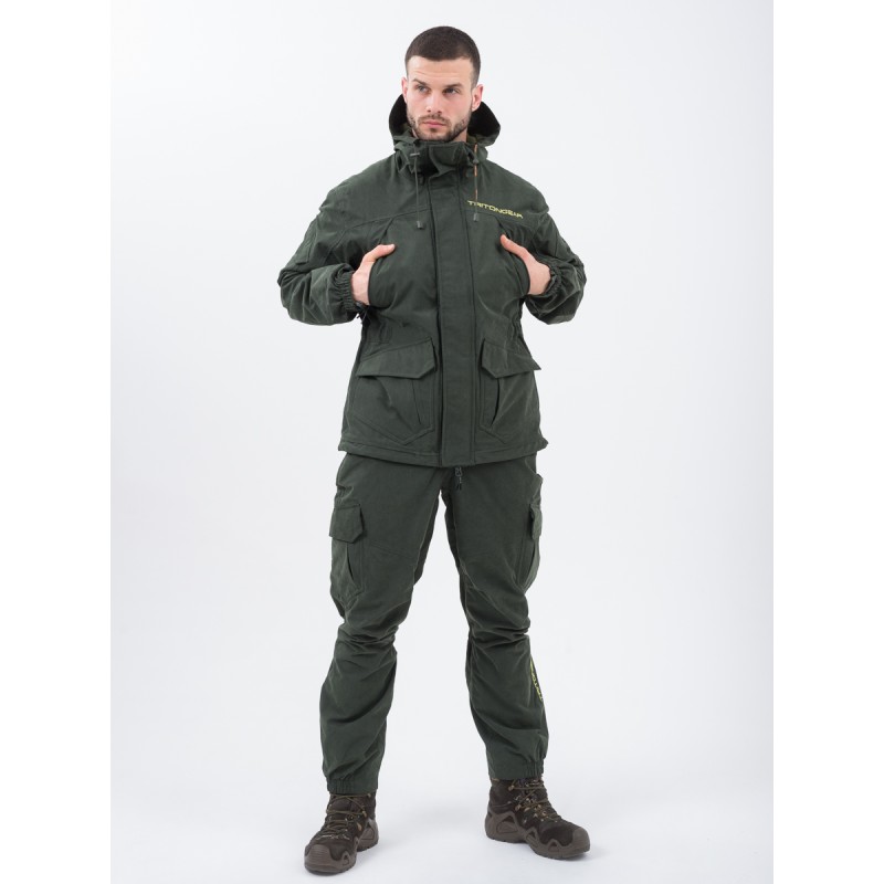 Костюм мужской Triton Gear Gorka PRO -5, ткань Норвегия, зеленый, размер 44-46 (S), 170-176 см