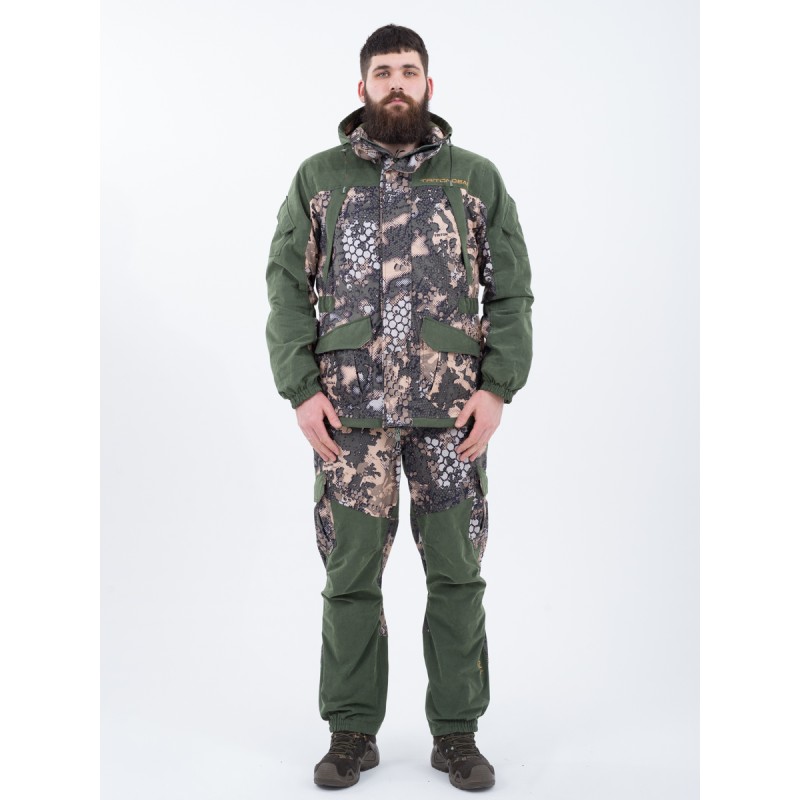 Костюм мужской Triton Gear Gorka PRO -5, ткань Алова, зеленый/песок, размер 48-50, 170-176 см