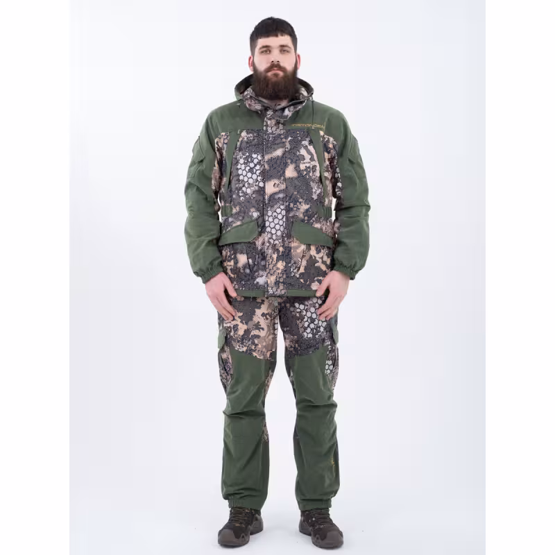 Костюм мужской Triton Gear Gorka PRO -5, ткань Алова, зеленый/песок, размер 52-54, 182-188 см