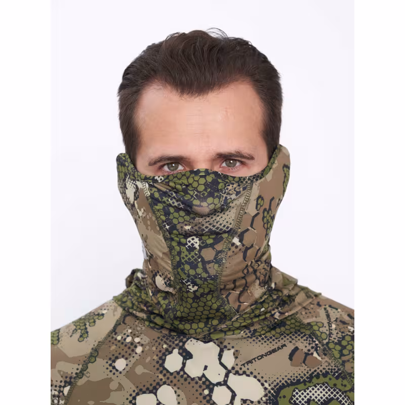 Маска Triton Gear, ткань Fabreex, принт Green Line