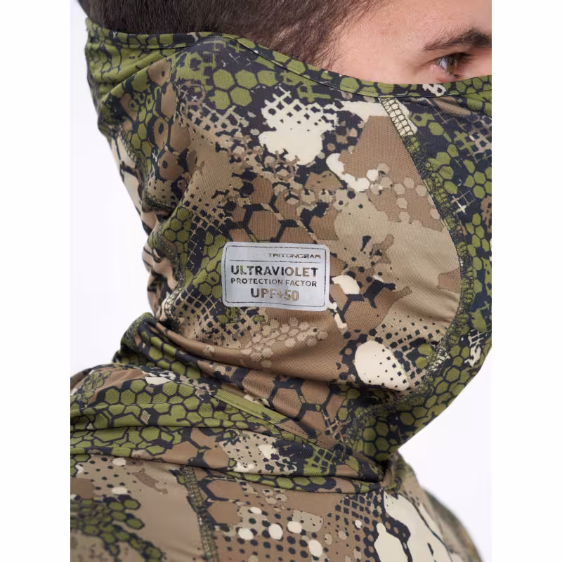 Маска Triton Gear, ткань Fabreex, принт Green Line