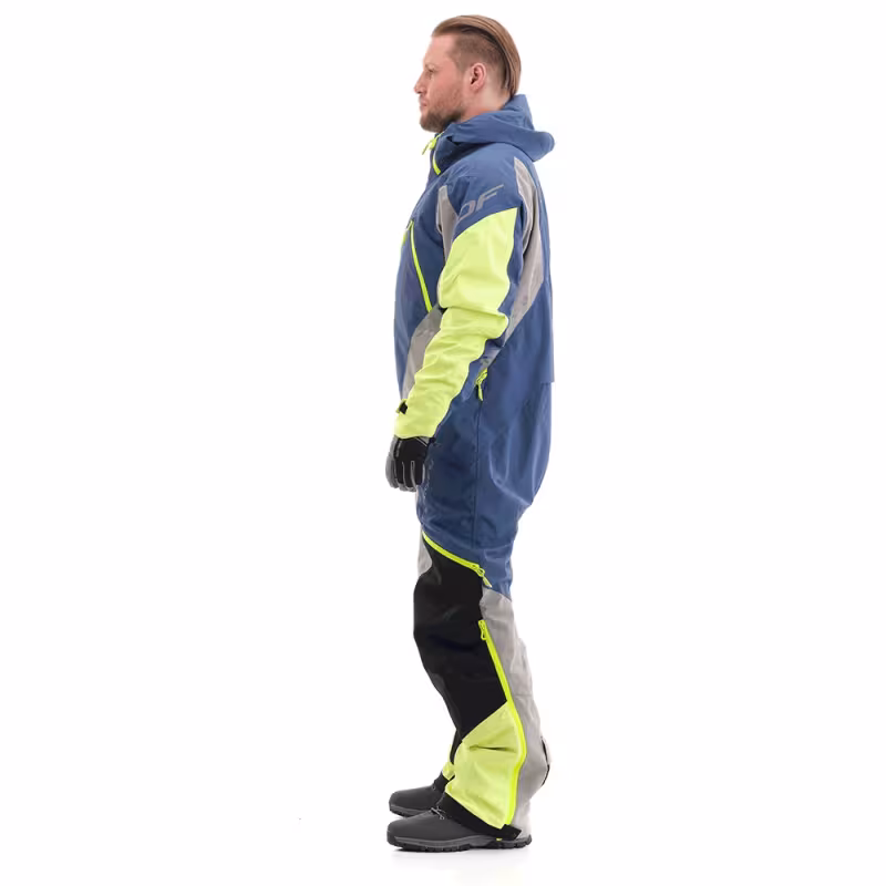 Комбинезон мужской Dragonfly Extrime 2.0 Man, мембрана DFTEX, размер 50-52 (L), 175-185 см, зеленый/синий