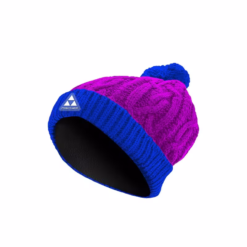 Шапка Fischer Alpine GR8096-800, акрил, малиновый/синий, размер универсальный