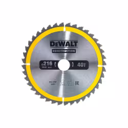 Диск пильный по дереву Dewalt DT1953 216х40х30 мм 