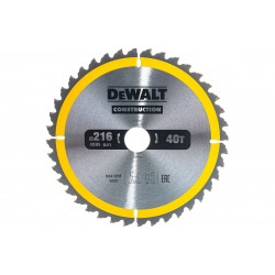 Диск пильный по дереву Dewalt DT1953 216х40х30 мм 