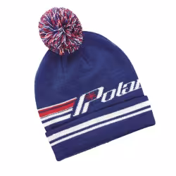 Шапка с помпоном Polaris Knit Retro Cuff Beanie Blue, акрил, синий, размер универсальный