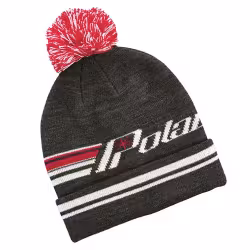 Шапка с помпоном Polaris Knit Retro Cuff Beanie Black, акрил, черный, размер универсальный