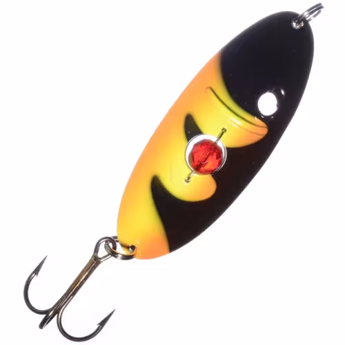 Блесна колеблющаяся Kuusamo Monni, длина 60 мм, вес 15 гр, цвет BL/R/FYe/O-C