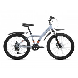 Велосипед горный хардтейл Forward Dakota 24 2.0 D ( рост 13, 6 ск. ) серый/оранжевый