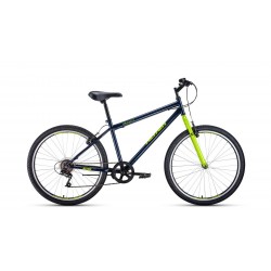 Велосипед горный Altair MTB HT 26 1.0 ( рост 19, 7 скоростей ) тёмно-синий/зелёный