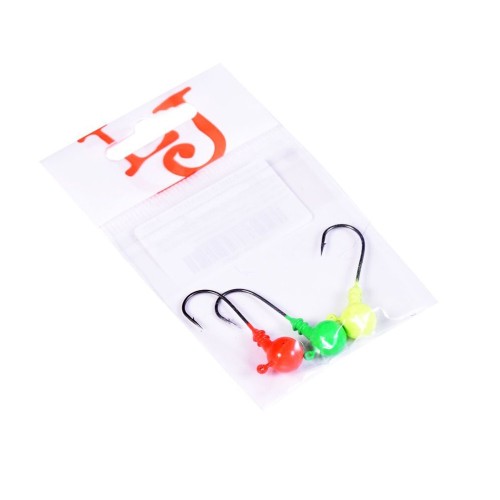 Джиг/головка Lucky John Ball Mix1, 04гр, крючок BN 001/0, 3шт