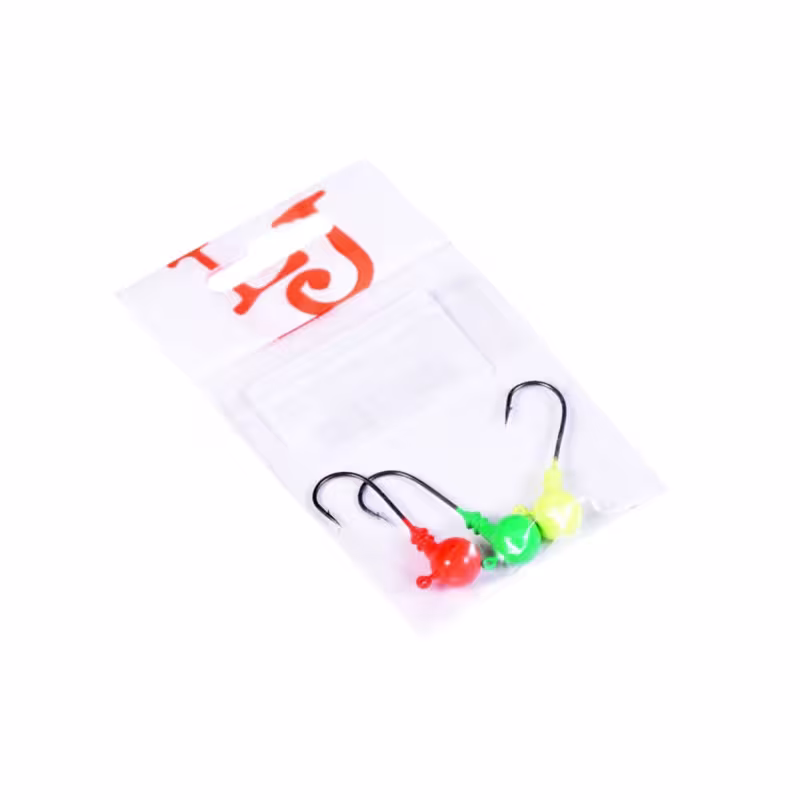 Джиг/головка Lucky John Ball Mix1, 06гр, крючок BN 001/0, 3шт