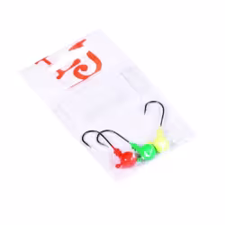 Джиг/головка Lucky John Ball Mix1, 08гр, крючок BN 001/0, 3шт