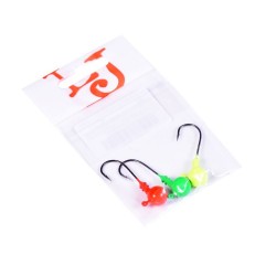 Джиг/головка Lucky John Ball Mix1, 08гр, крючок BN 001/0, 3шт