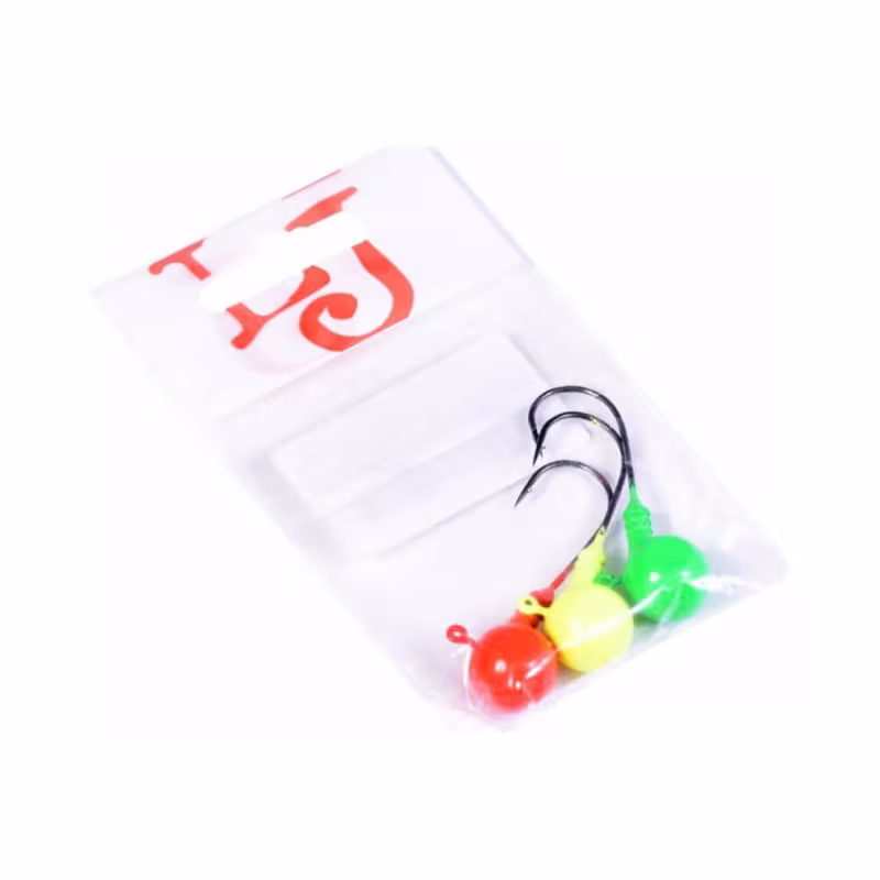 Джиг/головка Lucky John Ball Mix1, 20гр, крючок BN 003/0, 3шт