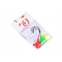 Джиг/головка Lucky John Ball Mix1, 24гр, крючок BN 004/0, 3шт.