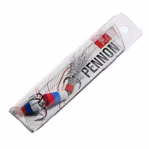 Приманка джиговая Lucky John Pennon 130, цвет белый/красный/белый 