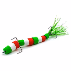 Приманка джиговая Lucky John Pennon 130, цвет зеленый/белый/красный