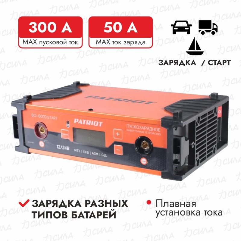 Пуско-зарядное устройство Patriot BCI-600D-Start