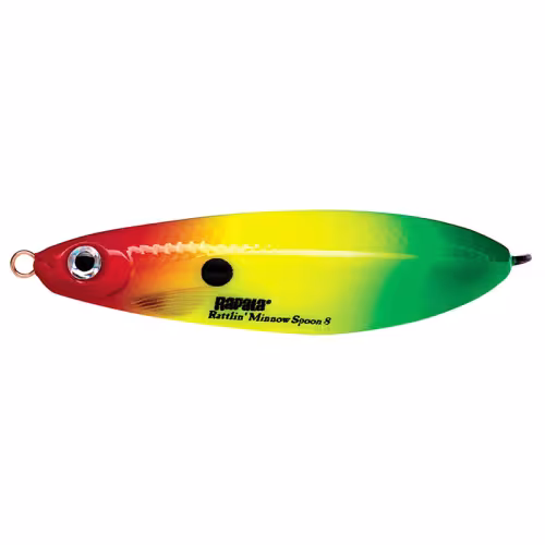Блесна незацепляйка Rapala Rattlin' Minnow Spoon 08 /RYGR