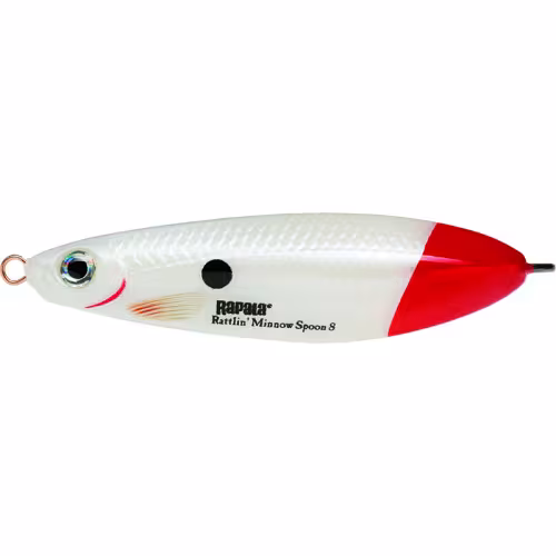 Блесна незацепляйка Rapala Rattlin' Minnow Spoon 08 /PWRT