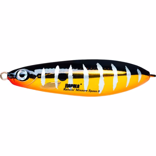 Блесна незацепляйка Rapala Rattlin' Minnow Spoon 08 /RTR