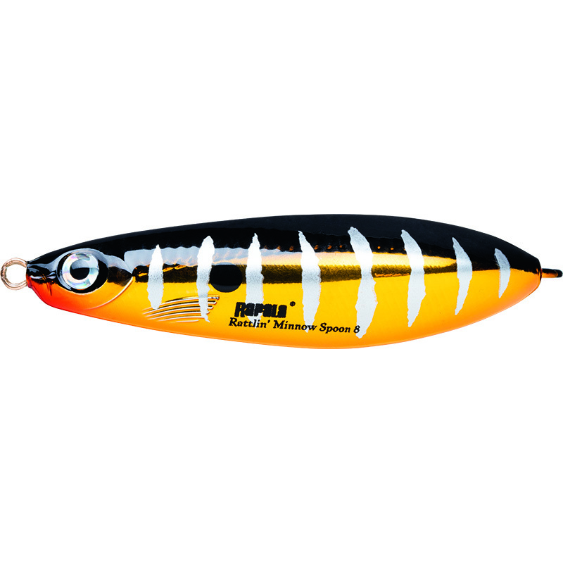 Блесна незацепляйка Rapala Rattlin' Minnow Spoon 08 /RTR
