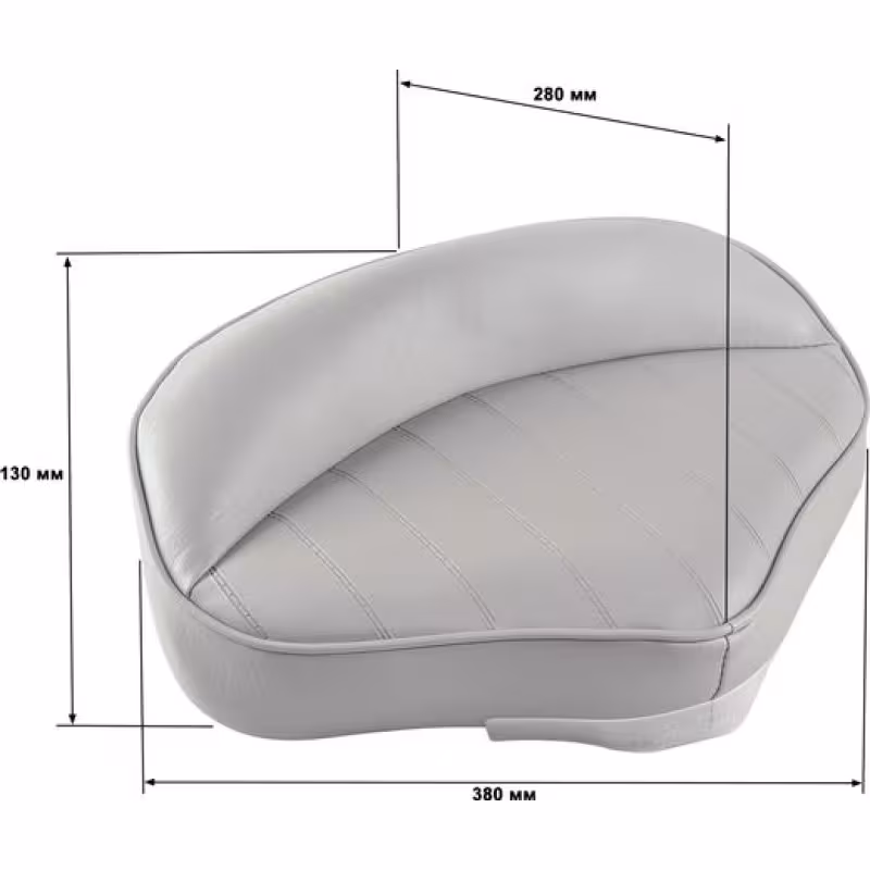 Сиденье Newstarmarine Pro Casting Seat, серый