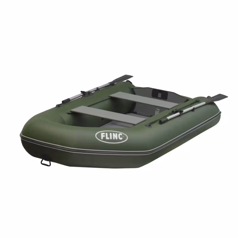 Надувная лодка ПВХ Flinc Fort 320A, НДНД, зеленый