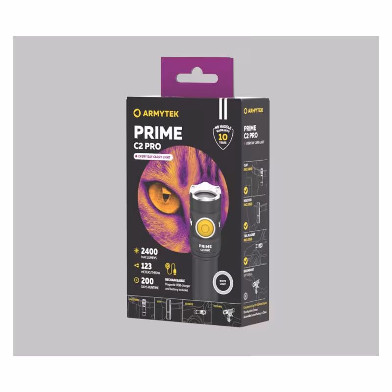 Фонарь универсальный Armytek Prime C2 Pro Magnet USB, 2400 Лм