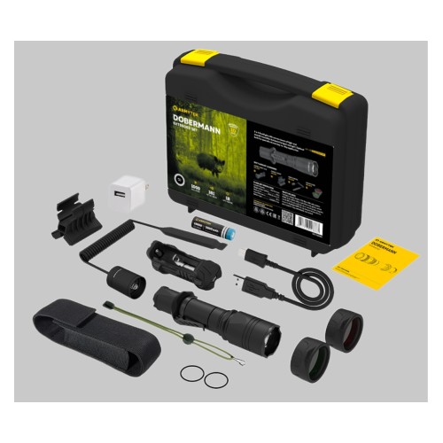 Фонарь тактический Armytek Dobermann Extended Set White F02005C, 1000 лм