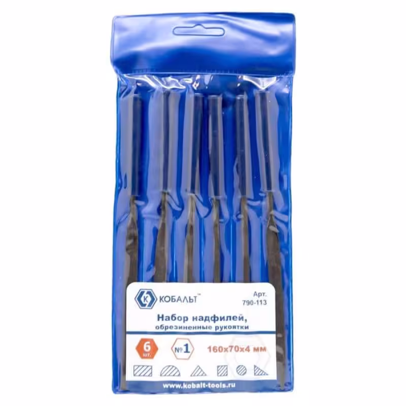 Набор надфилей №1 Кобальт 790-113, 6 шт