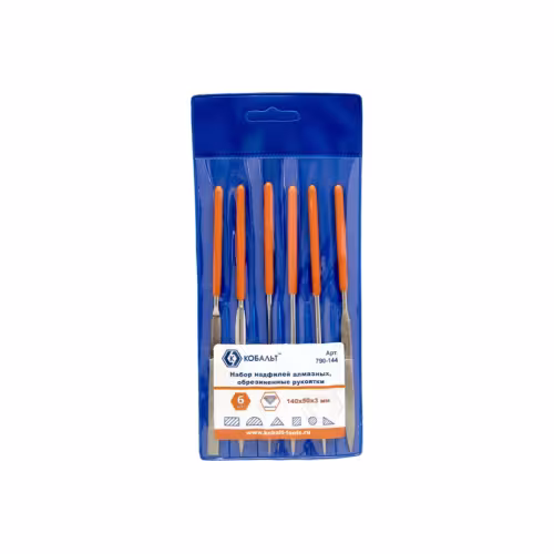 Набор алмазных надфилей Кобальт 790-144, 6 шт