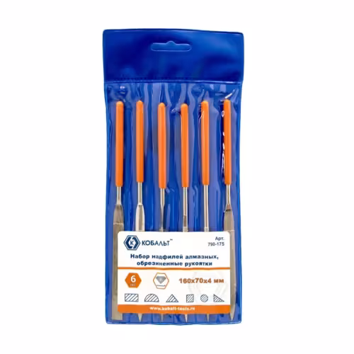 Набор алмазных надфилей Кобальт 790-175, 6 шт