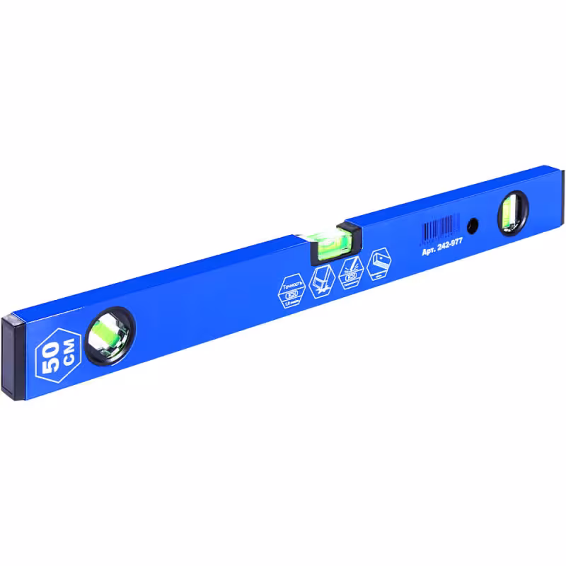 Уровень строительный пузырьковый Кобальт Комфорт 242-977, 500 мм