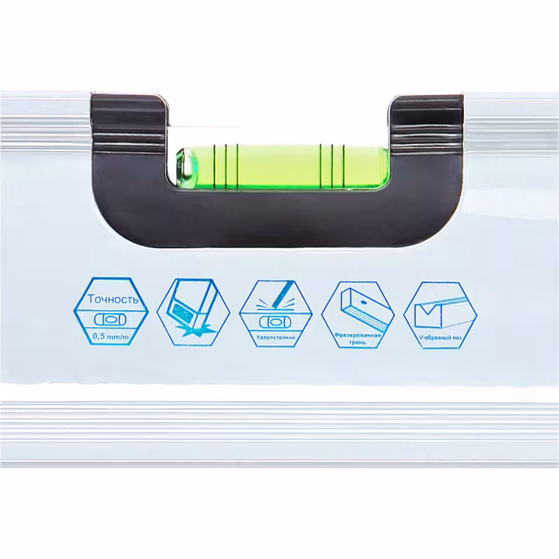 Уровень строительный пузырьковый Кобальт Экстра 243-325, 2000 мм