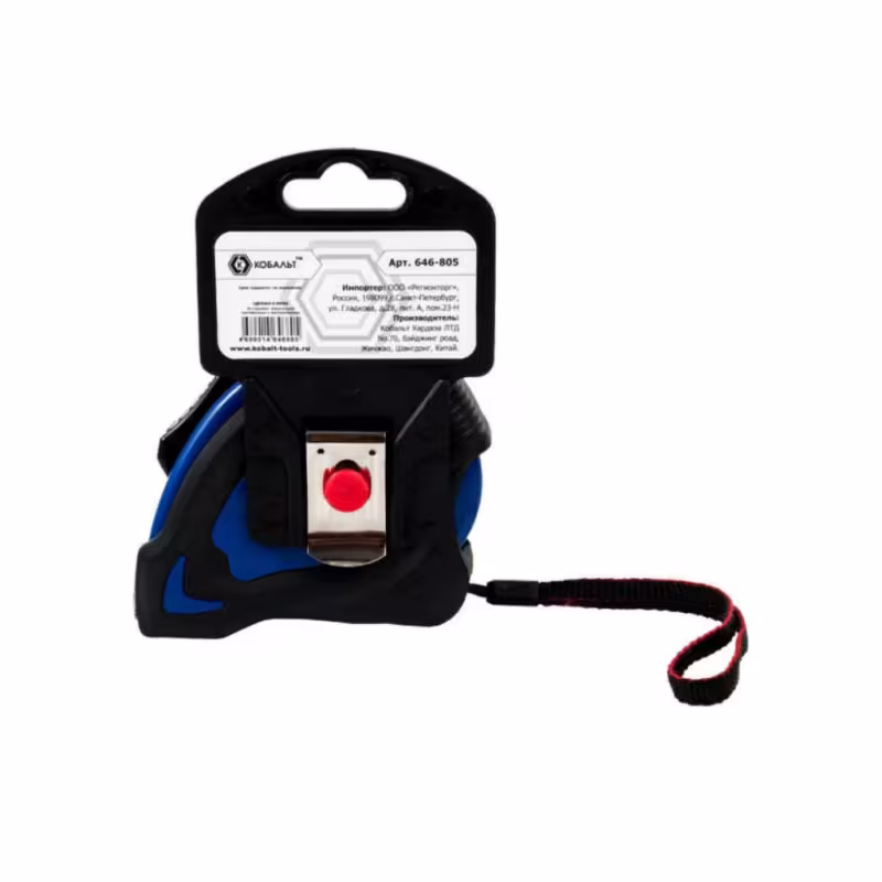 Рулетка строительная Кобальт Комфорт 646-805, 8 м x 25 мм