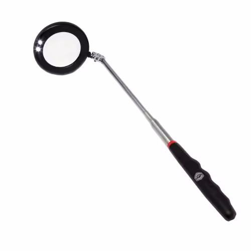 Зеркало инспекционное телескопическое Кобальт 918-207, 280 - 870 мм, 75 мм,  LED фонарик