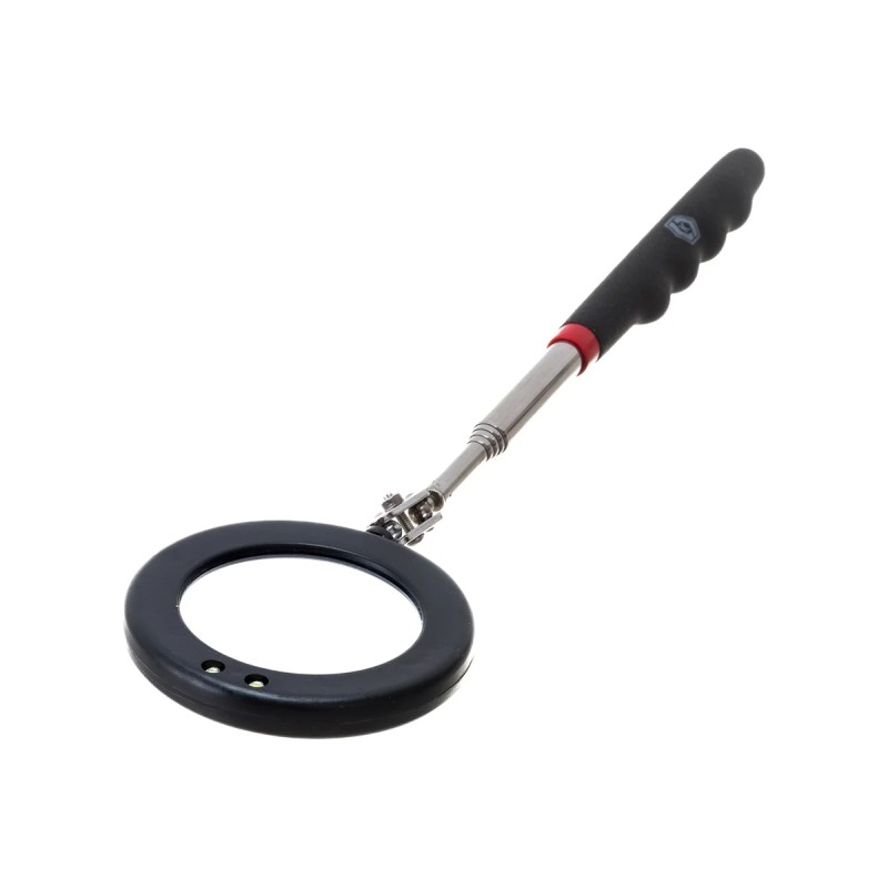 Зеркало инспекционное телескопическое Кобальт 918-207, 280 - 870 мм, 75 мм,  LED фонарик